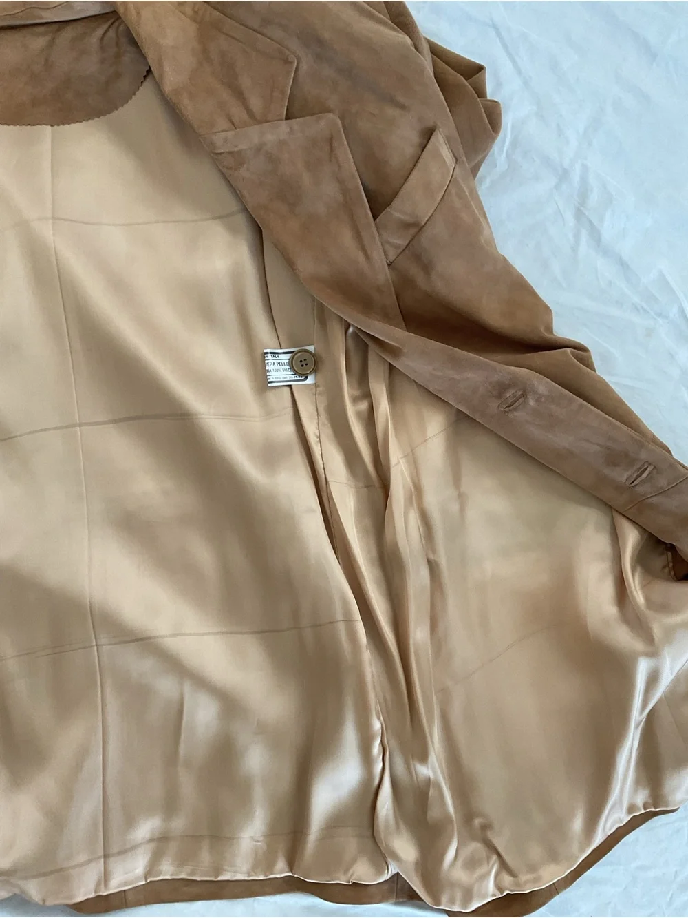 Dante Leather Factory Men's Suede Blazer in Camel Brown